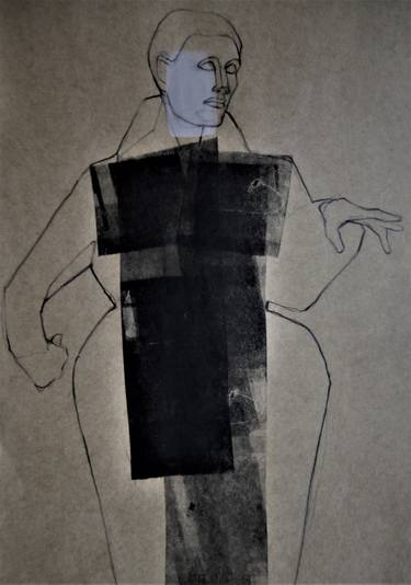 Original Dada Fashion Drawings by Doris Schmitz