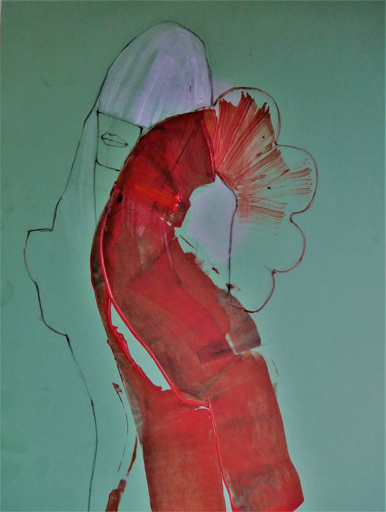 Original Figurative Fashion Painting by Doris Schmitz