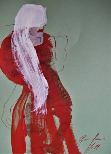 Original Figurative Fashion Drawings by Doris Schmitz