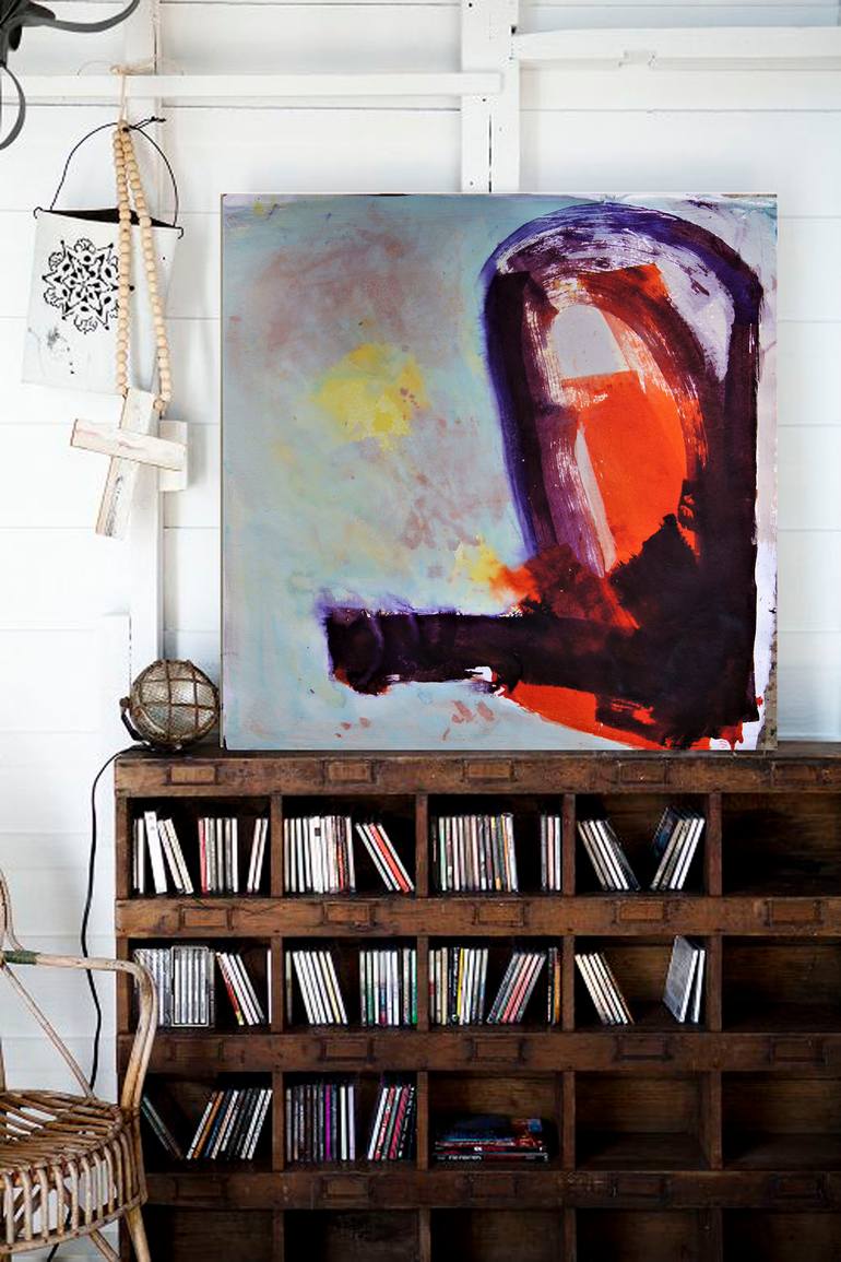 Original Abstract Expressionism Abstract Painting by Doris Schmitz