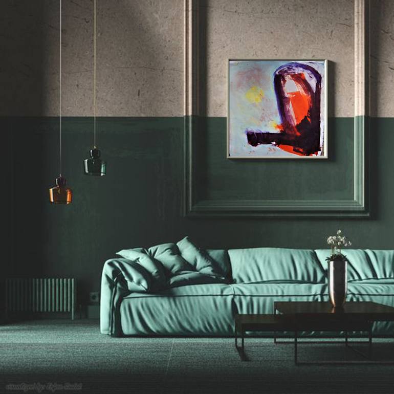 Original Abstract Expressionism Abstract Painting by Doris Schmitz