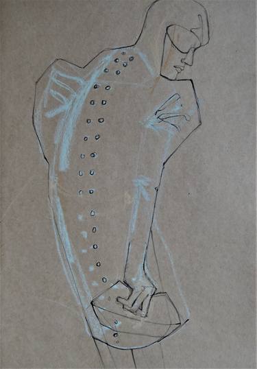 Original Figurative Fashion Drawings by Doris Schmitz