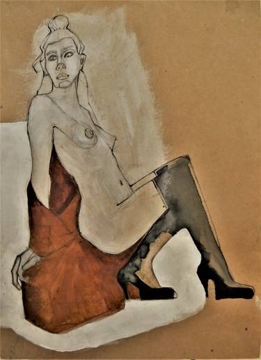 Original Nude Drawings by Doris Schmitz
