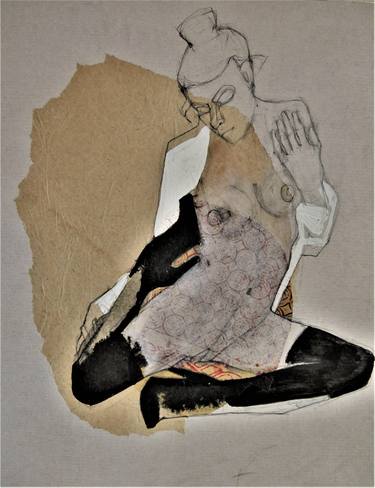 Original Expressionism Nude Drawings by Doris Schmitz
