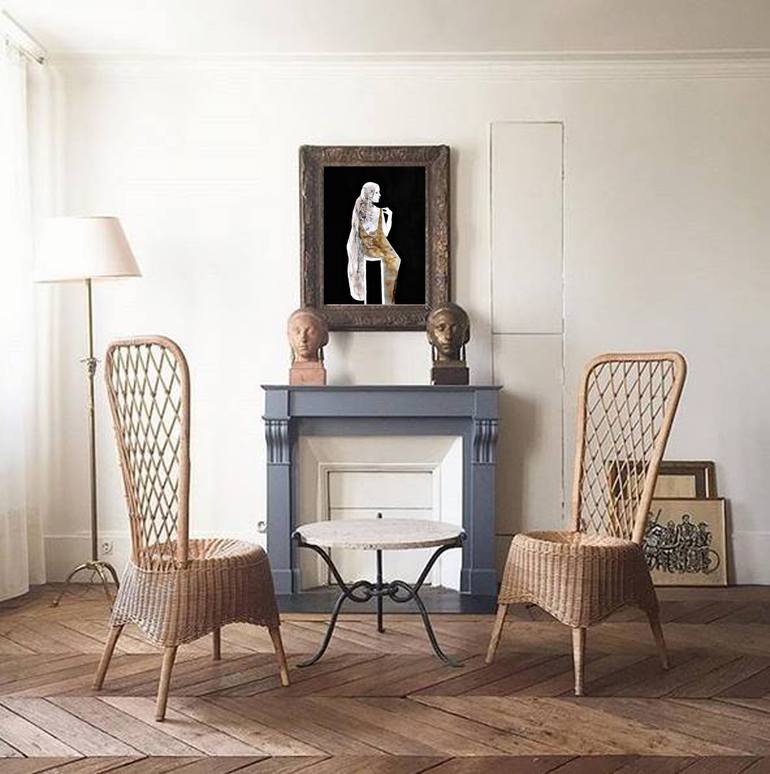 Original Figurative Women Painting by Doris Schmitz