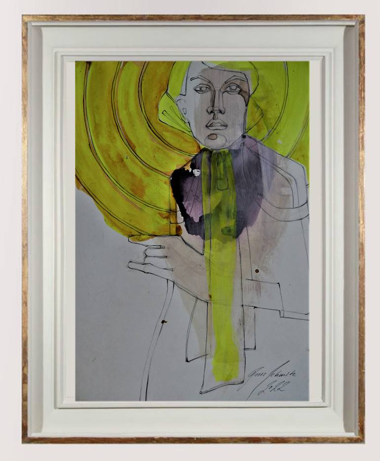 Original Figurative Fashion Drawing by Doris Schmitz