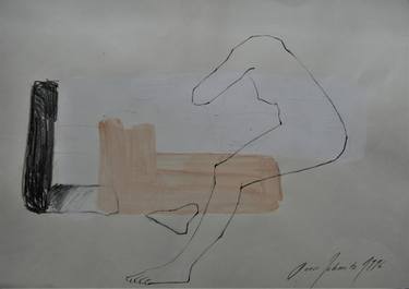 Print of Minimalism Nude Drawings by Doris Schmitz