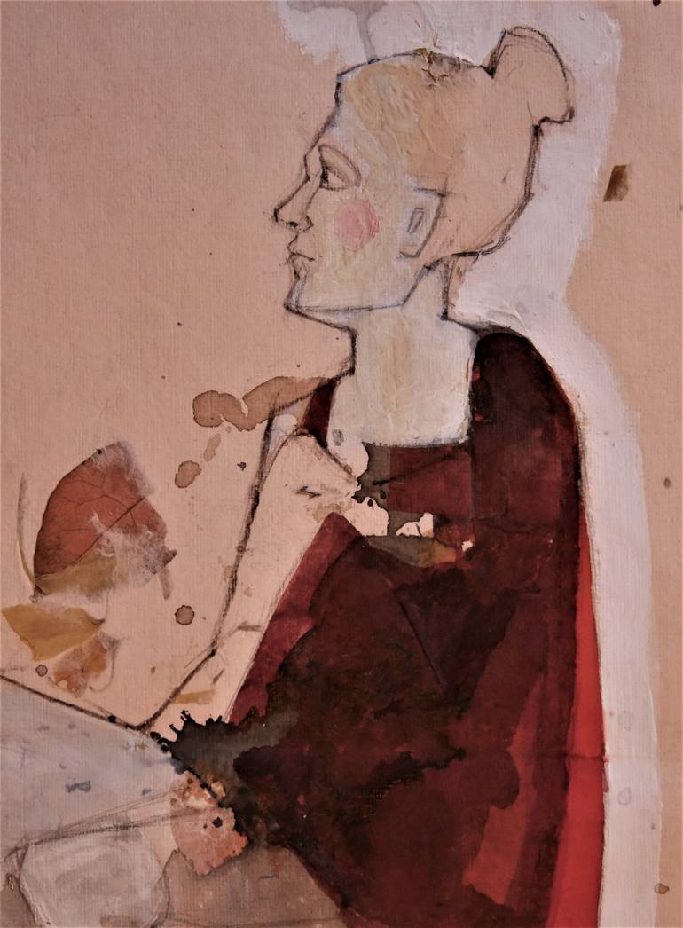 Original Figurative Women Painting by Doris Schmitz