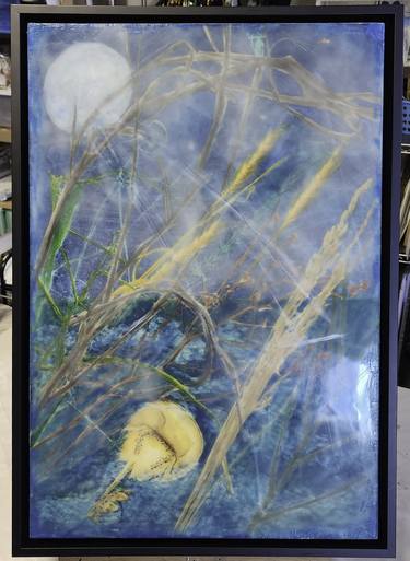 Original Abstract Expressionism Beach Mixed Media by Tera Fujan