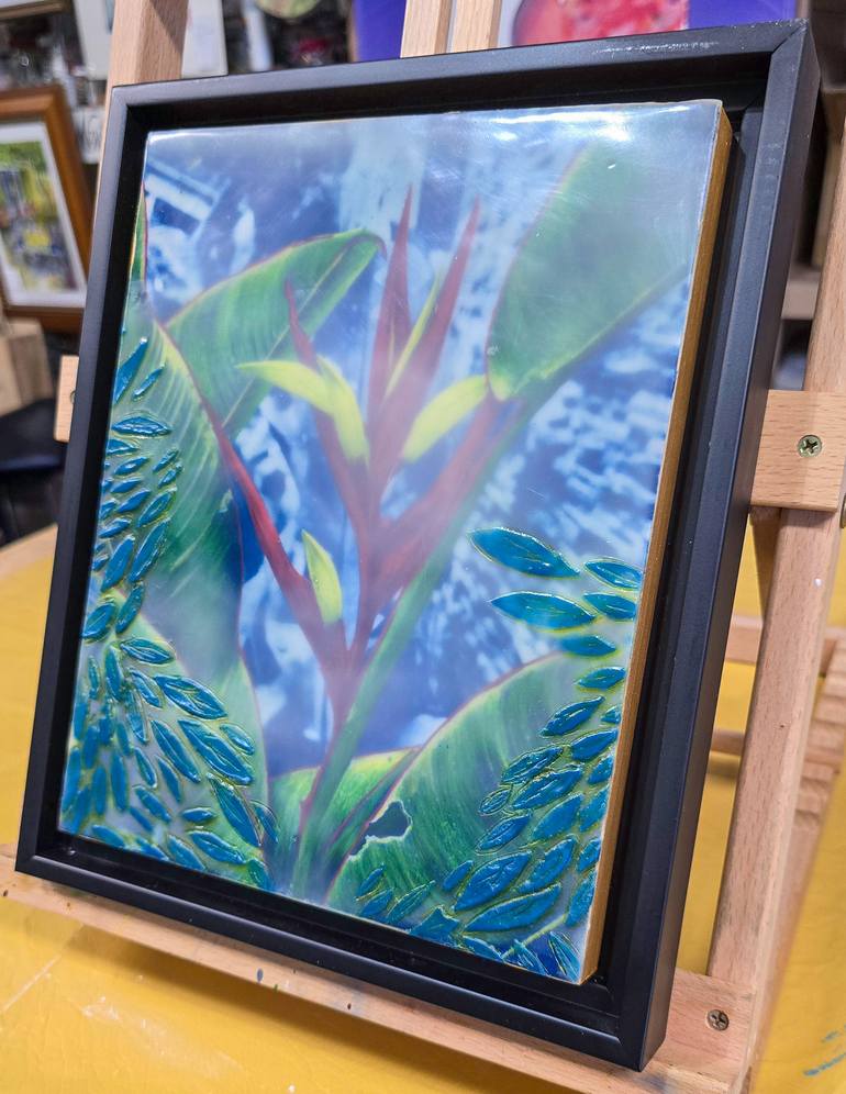 Original Abstract Expressionism Nature Mixed Media by Tera Fujan