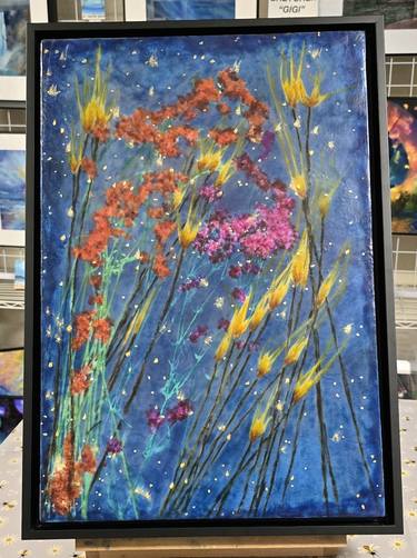 Original Impressionism Garden Mixed Media by Tera Fujan