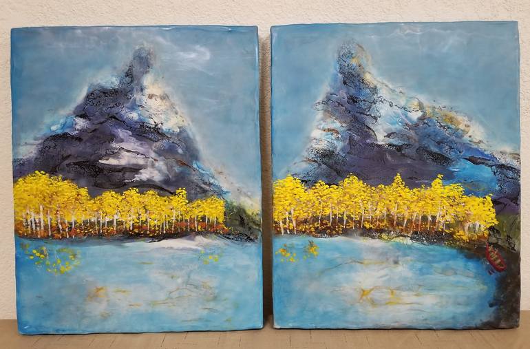 Original Abstract Landscape Painting by Tera Fujan