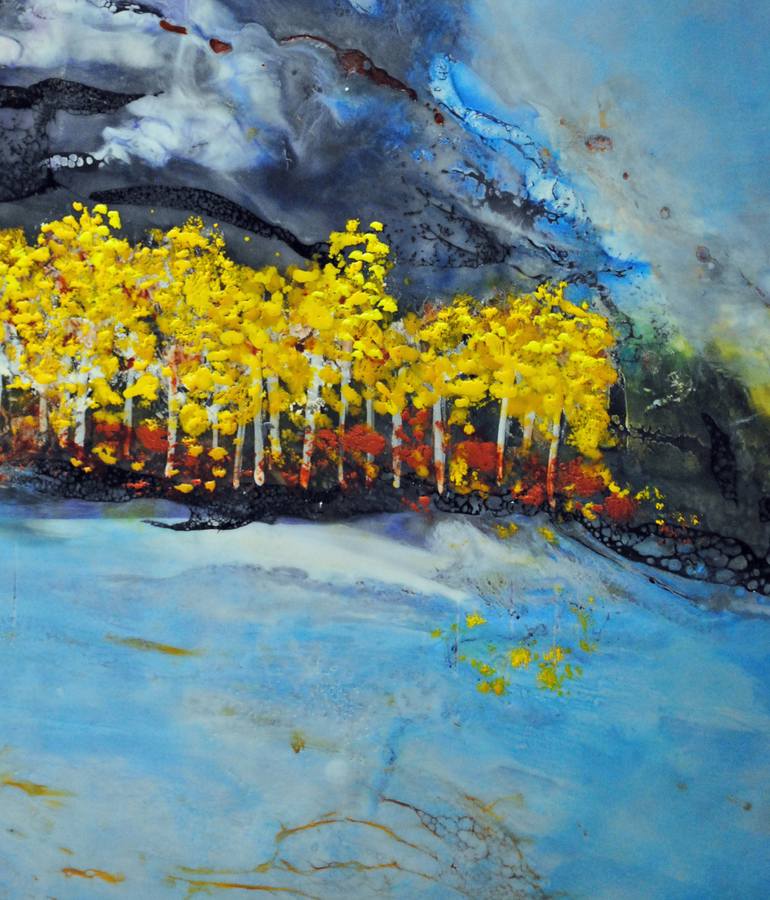 Original Abstract Landscape Painting by Tera Fujan