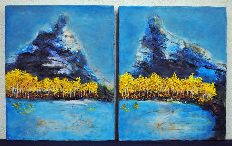 Original Fine Art Landscape Painting by Tera Fujan