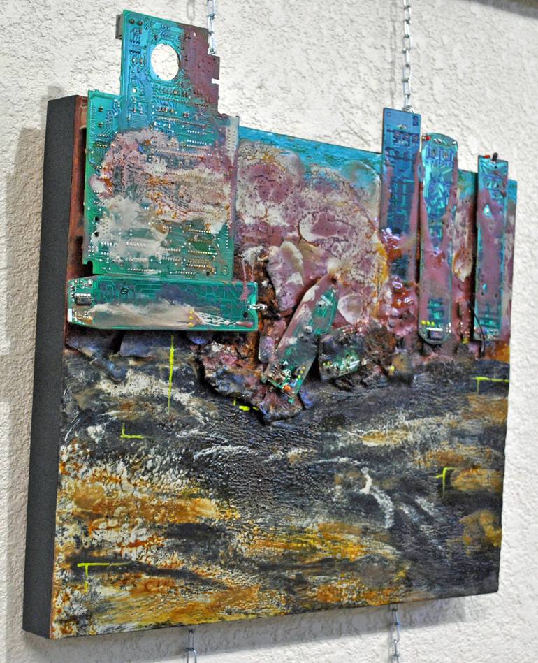 Original Expressionism Technology Painting by Tera Fujan