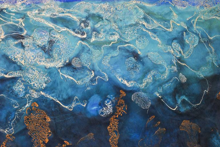 Original Impressionism Seascape Painting by Tera Fujan