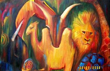 Original Animal Painting by Patricia Ogundero