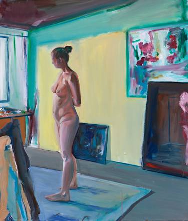 Original Figurative Nude Paintings by Rudolf Janák