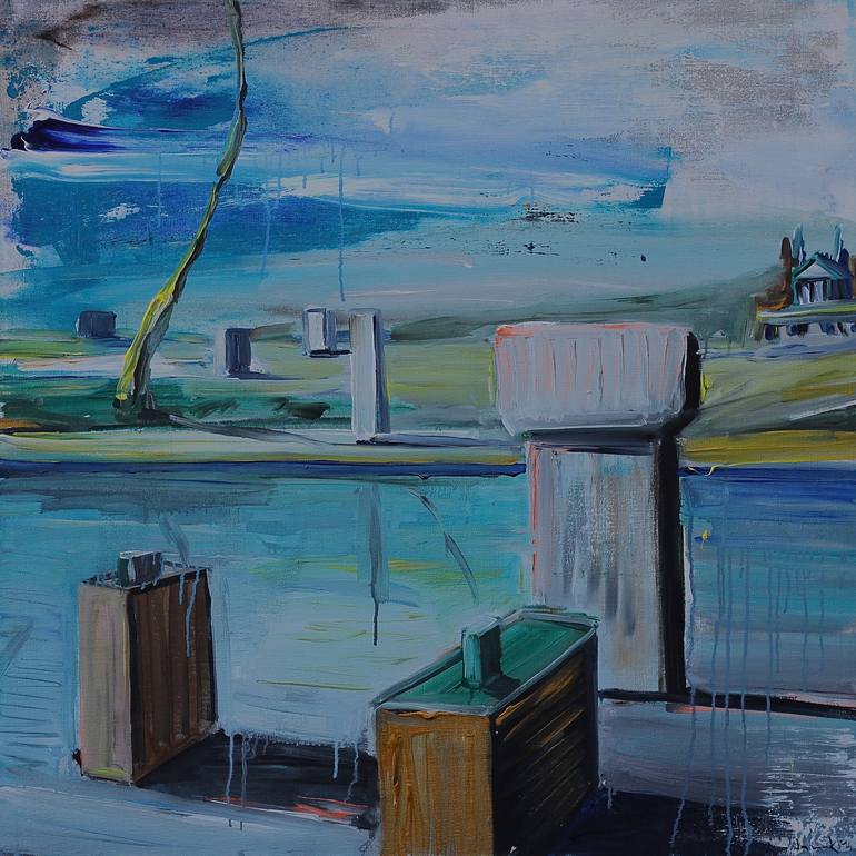 Original Expressionism Landscape Paintings by Rudolf Janák