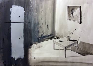 Original Interiors Drawings by Rudolf Janák