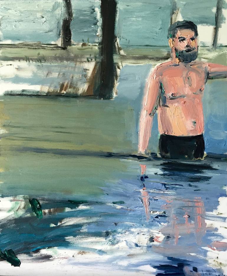 Original Abstract Landscape Paintings by Rudolf Janák