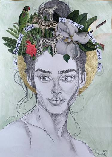 Original Figurative Women Mixed Media by Bella Maree