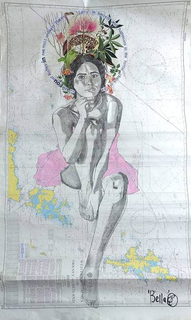 Original Illustration Women Mixed Media by Bella Maree