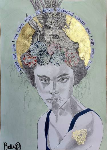 Original Illustration Women Mixed Media by Bella Maree