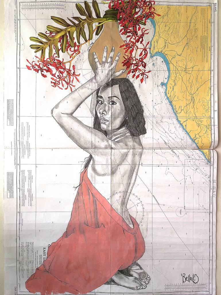 Original Illustration Women Mixed Media by Bella Maree