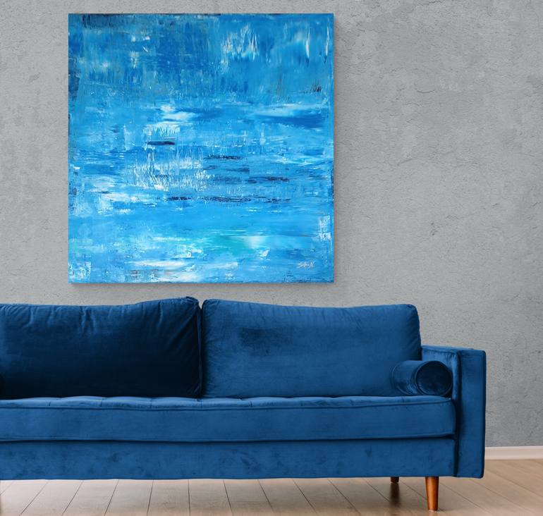 Original Abstract Expressionism Abstract Painting by Sofia Nikolaou