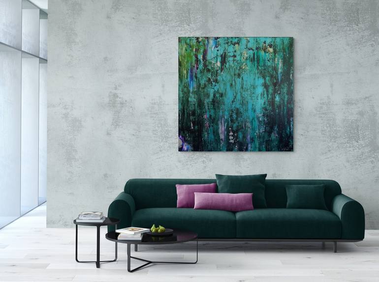 Original Abstract Expressionism Abstract Painting by Sofia Nikolaou