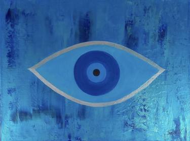 Greek Evil Eye in Blue thumb