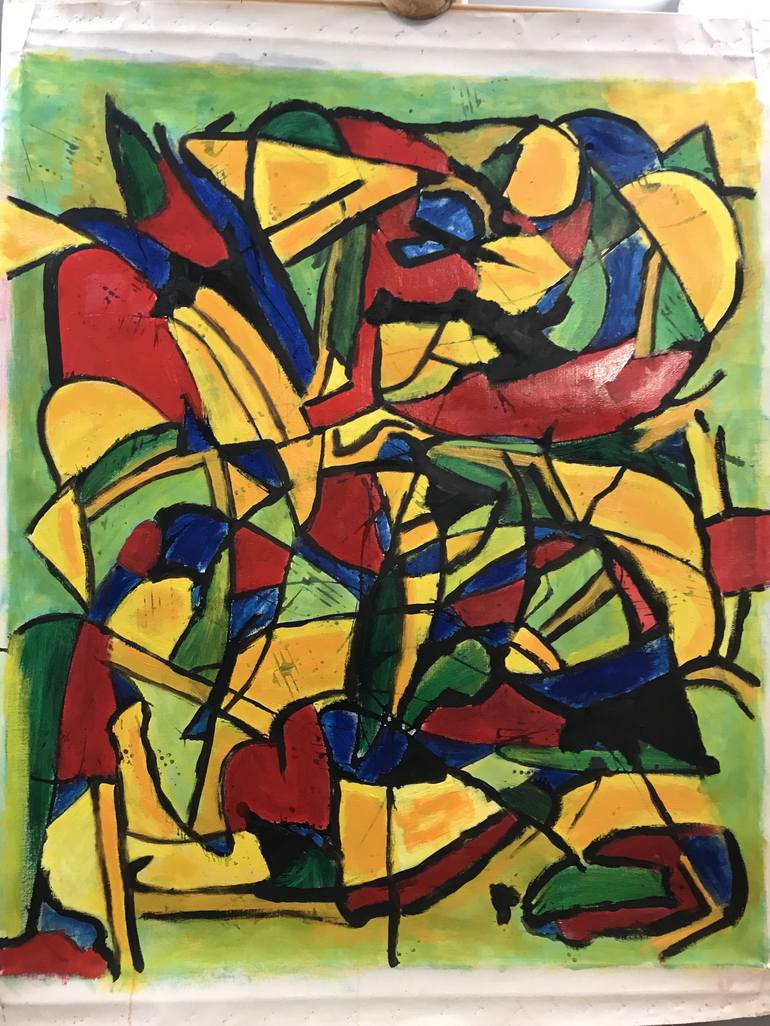 Original Abstract Painting by Karol Krocka