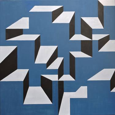 Original Abstract Geometric Paintings by Luis Colucci