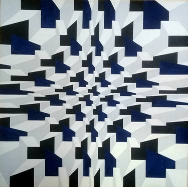 Original Abstract Geometric Paintings by Luis Colucci