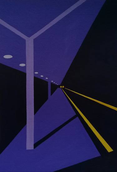Original Minimalism Geometric Painting by Luis Colucci