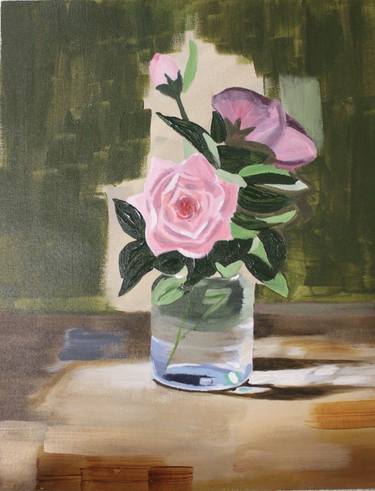 Original Impressionism Floral Paintings by Maryam Jawwad