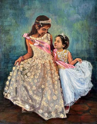 Original Portraiture People Painting by Freddy Suratal