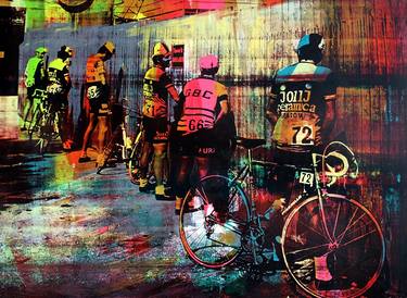 Print of Figurative Bike Paintings by MD art project