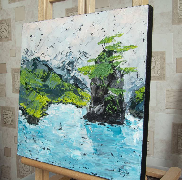 Original Impressionism Landscape Painting by Natalia Korneeva