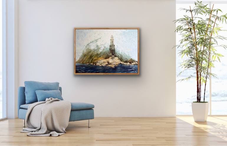 Original Abstract Expressionism Landscape Painting by Natalia Korneeva