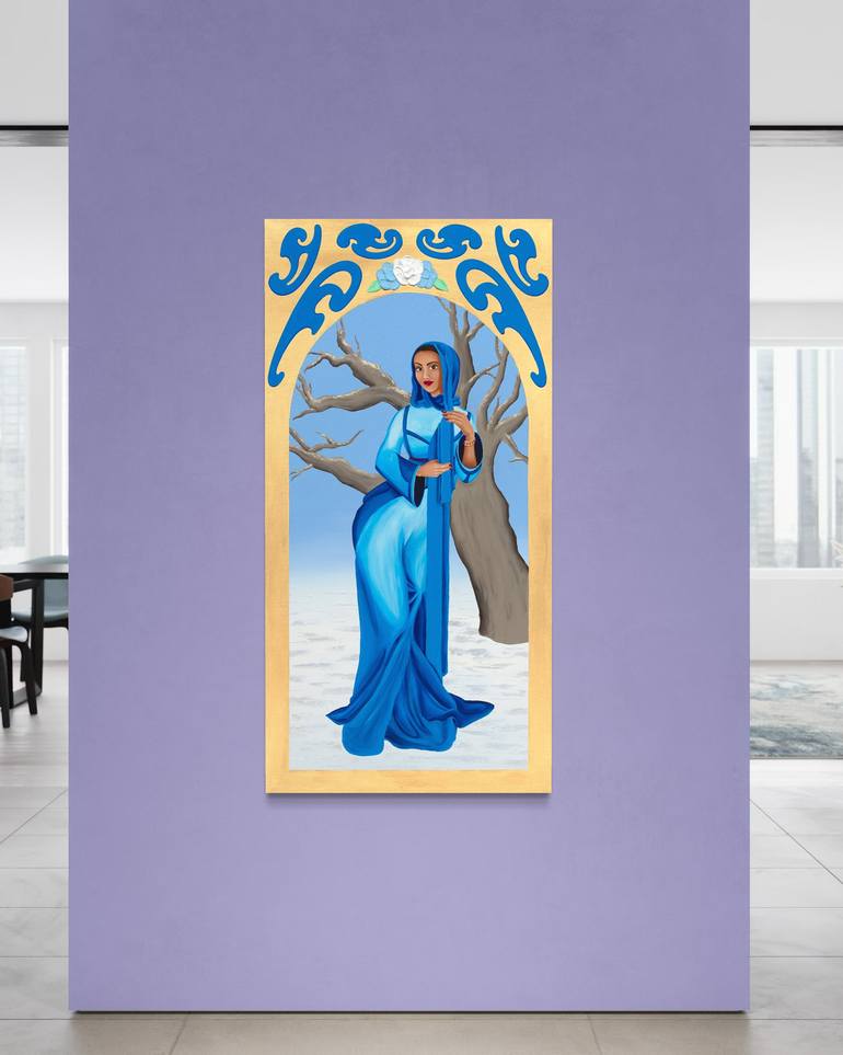 Original Surrealism Women Painting by Emma Lyons