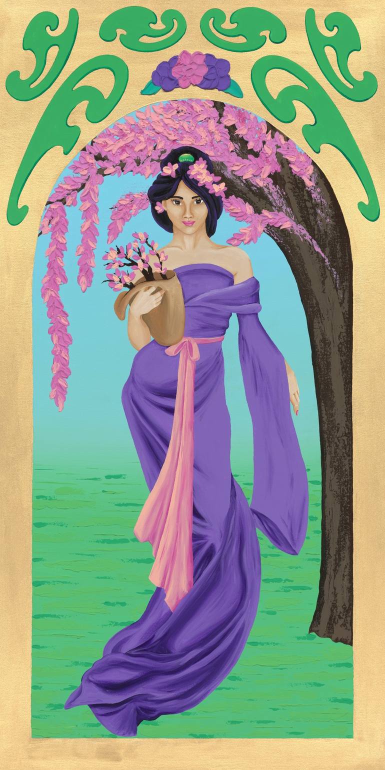 Print of Surrealism Women Paintings by Emma Lyons