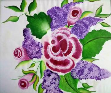 Print of Fine Art Floral Paintings by nikita t