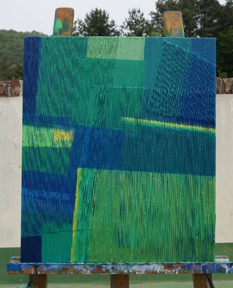 Original Modern Abstract Painting by Yeongok Kim