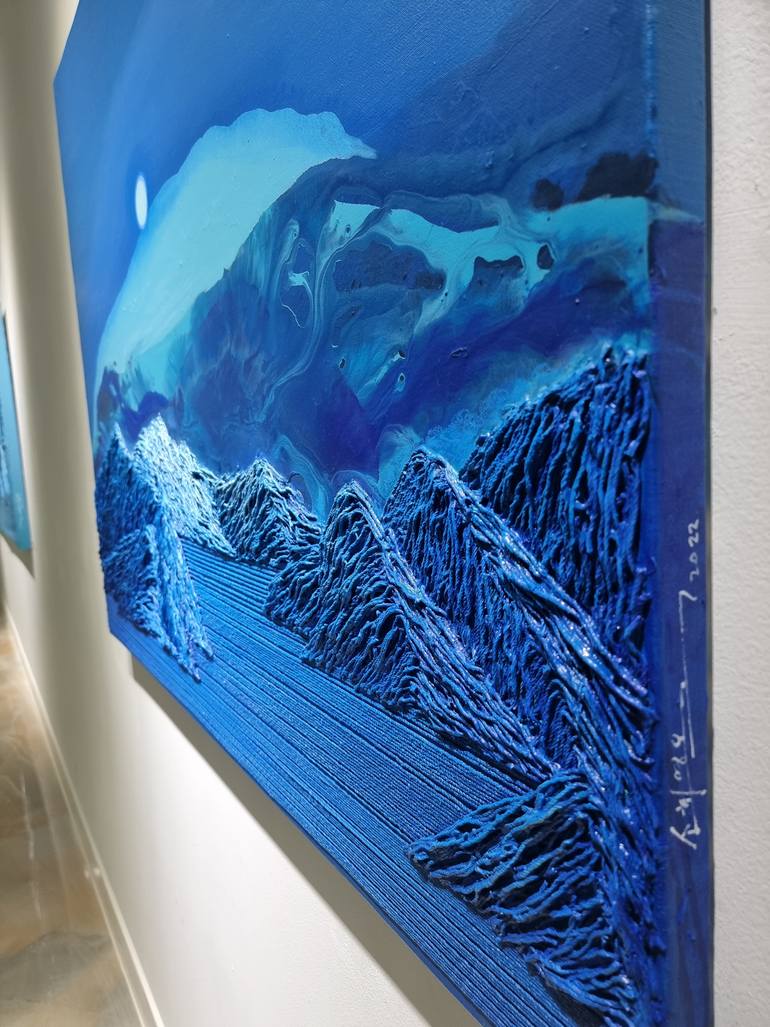 Original Abstract Landscape Painting by Yeongok Kim