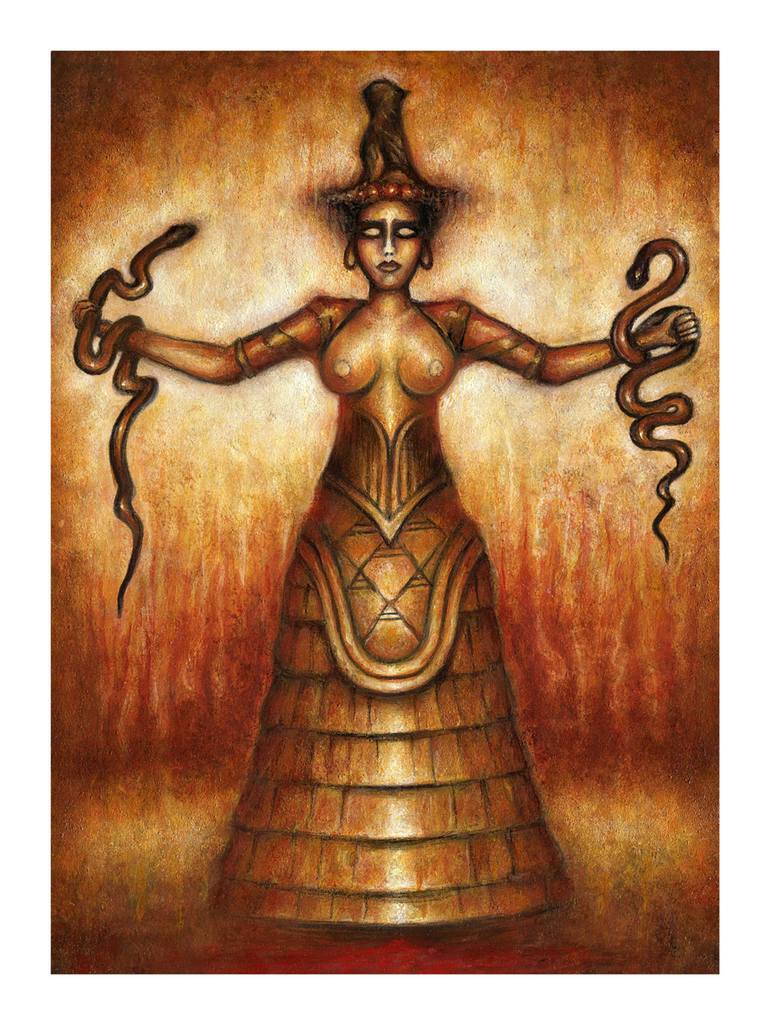 snake goddess knossos