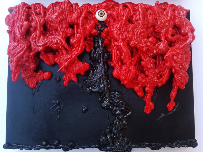 Original Abstract Expressionism Abstract Sculpture by Dave Holt