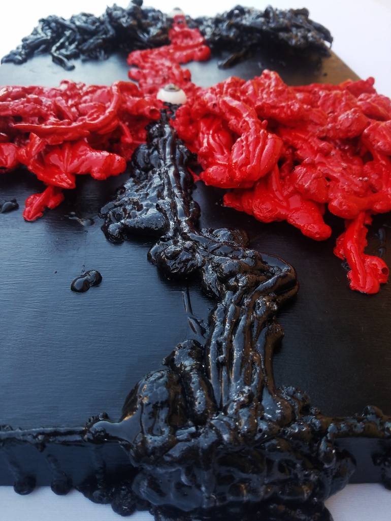 Original Abstract Expressionism Abstract Sculpture by Dave Holt