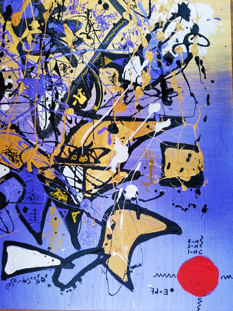 Original Abstract Expressionism Abstract Painting by Dave Holt